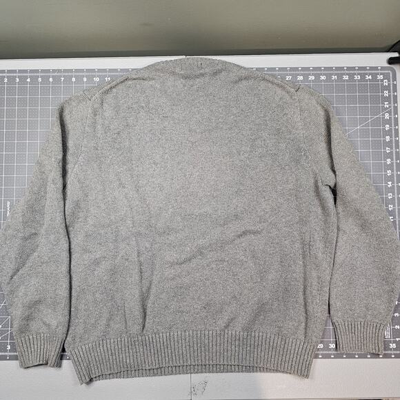 Polo Ralph Lauren Sweater XXL Gray Golf Preppy Academia Ivy League Knit Jumper - Picture 7 of 10